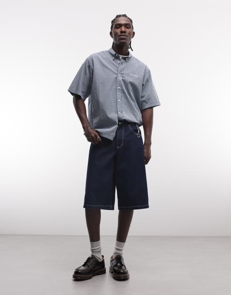 Carhartt WIP – Groff – Niebieska koszula w drobną kratkę - view 1