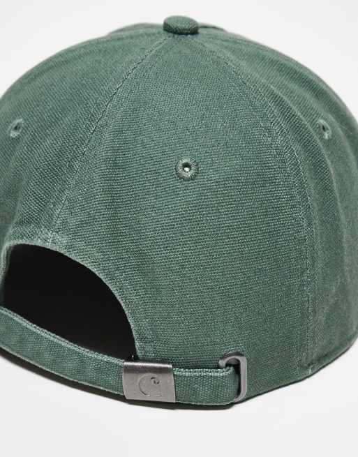 Carhartt WIP – Grön keps med platt brätte och grodtryck, 3 av 4