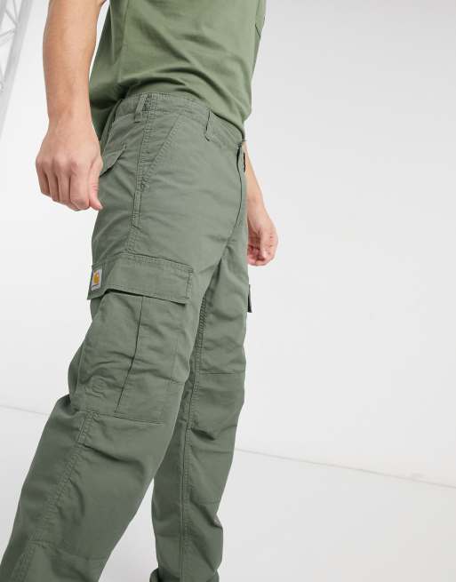 Carhartt WIP – Gröna cargobyxor med normal passform, 3 av 4
