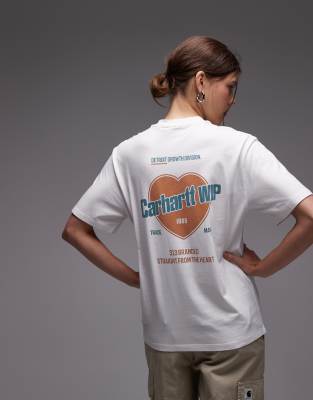 Carhartt WIP Carhartt WIP growth motif back detail t-shirt in white
