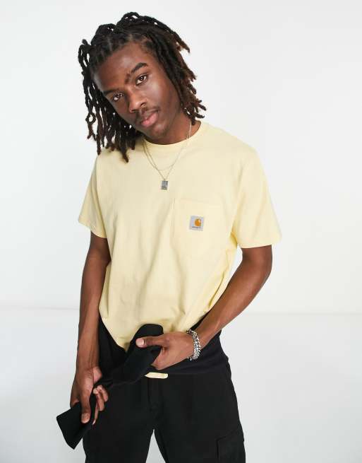 Carhartt WIP – Gul t-shirt med ficka