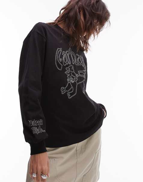 Carhartt WIP - Hackwork - T-shirt à manches longues - Noir - view 1