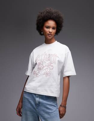 Carhartt WIP - Hackwork - T-Shirt in Weiß