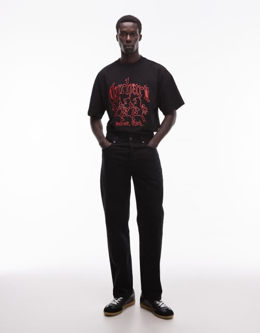 Carhartt WIP - Hackwork - T-shirt met lange rechte pasvorm in zwart, 2 van 5