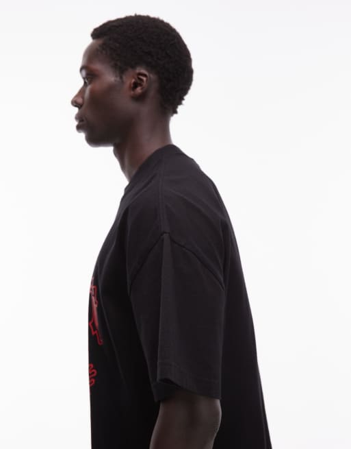 Carhartt WIP - Hackwork - T-shirt met lange rechte pasvorm in zwart, 4 van 5