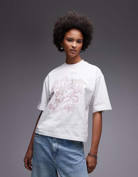 Carhartt WIP – Hackwork – Vit t-shirt - view 1