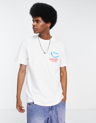 Carhartt WIP happy script t-shirt in white - ASOS Price Checker
