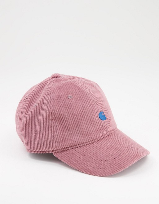 Carhartt WIP harlem cap in soft pink cord