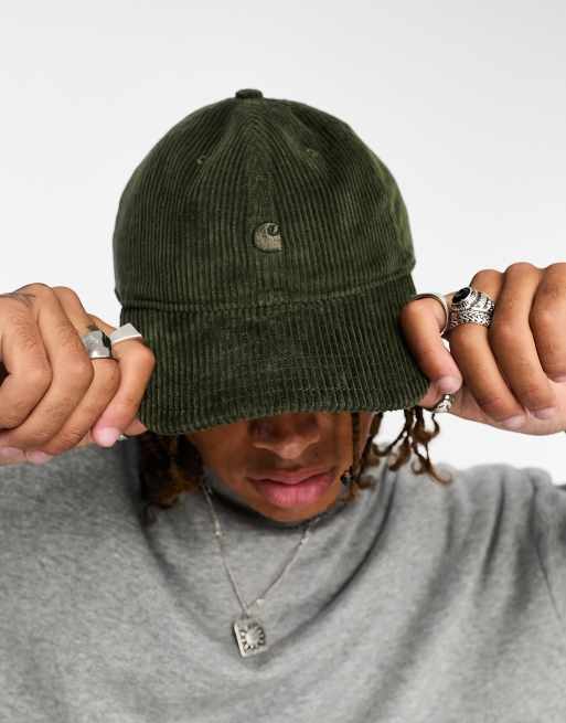 Green cheap corduroy cap