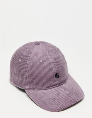 Carhartt WIP harlem corduroy cap in purple