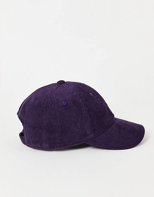  Caps & Hats/Carhartt WIP harlem corduroy cap in purple 