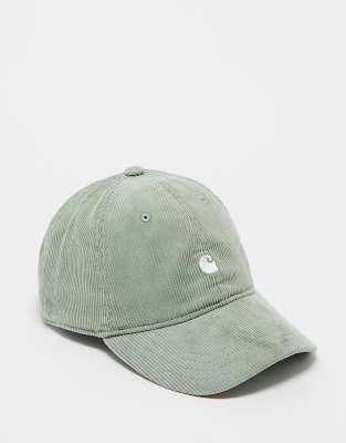 Carhartt WIP harlem corduroy unisex cap in green | ASOS