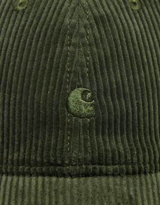 Carhartt WIP – Harlem – Grön keps i manchester med logga, 2 av 3