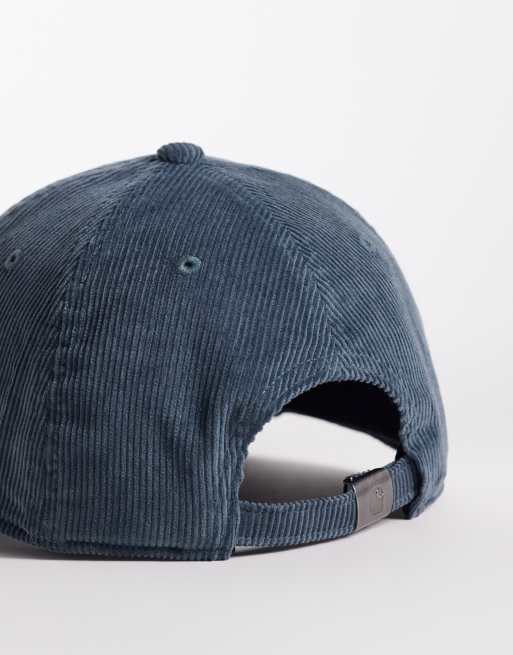 Carhartt WIP - Harlem - Støvet blå kasket i fløjl, 3 af 3