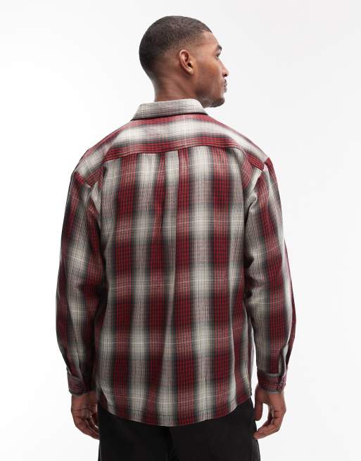 Carhartt WIP – Harlin – Röd och vit, rutig flanellskjorta, 3 av 5