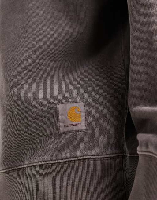 Carhartt WIP – Harper – Brązowa bluza z kołnierzykiem polo, 3 z 5