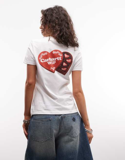 Carhartt WIP Hartt Case camiseta en blanco, 2 de 4