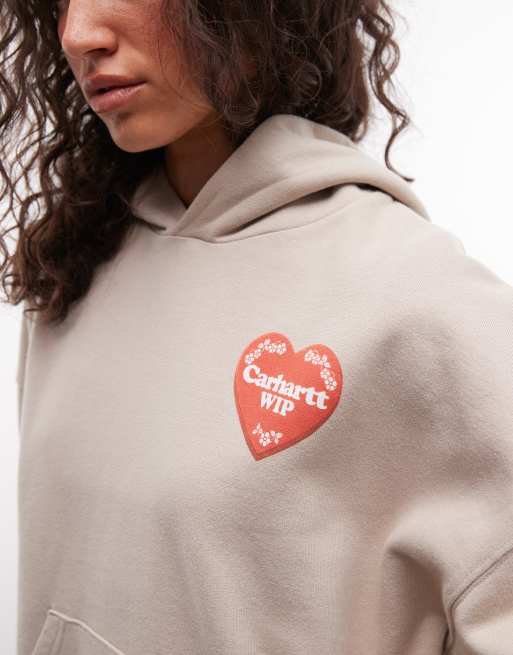 Carhartt WIP Hartt Case hættetrøje med rygprint i cream, 4 af 4