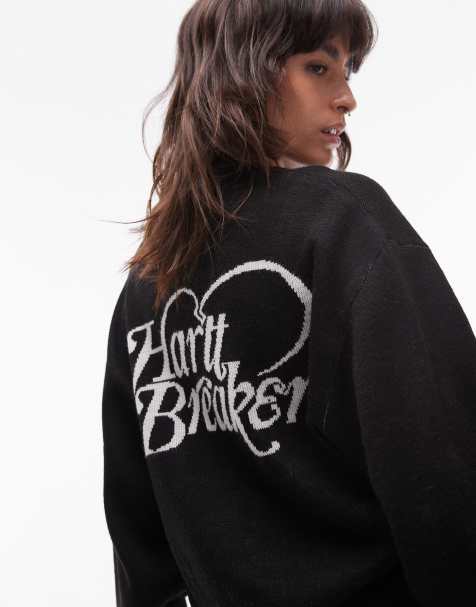 Carhartt WIP Harttbreaker knit cardigan in black - view 1