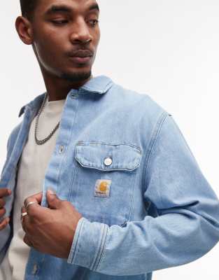 Carhartt Harvey Denim Shirt In Blue