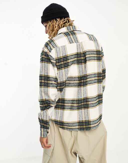 Carhartt WIP Hawkins check shirt in white ASOS