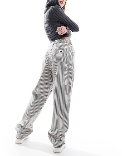 Carhartt WIP – Haywood – Locker geschnittene Hose in Weiß