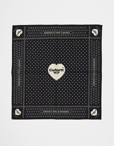 Carhartt WIP heart bandana in black