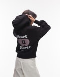 [Carhartt WIP] Carhartt WIP Heart II Hartt back motif zip-through hoodie in black L BLACK