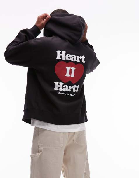 Carhartt WIP - Heart II Hartt - Hoodie met ritssluiting in zwart - view 1