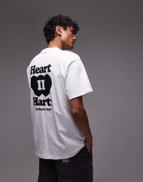 Carhartt WIP Heart II Hartt motif back print t-shirt in white - view 1