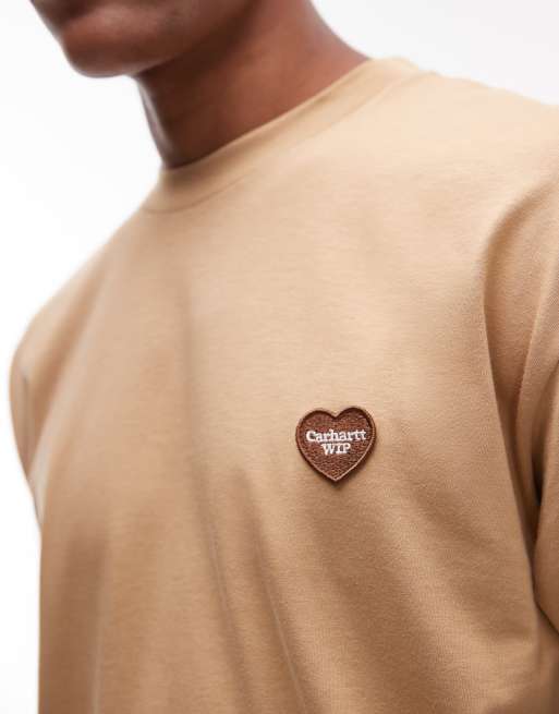 ★ドイツ発*carhartt WIP*新作*Heart II Hartt Tシャツ/D-BROWN Carhartt WIP Heart II Hartt T-Shirt | Dusty Hamilton Brown