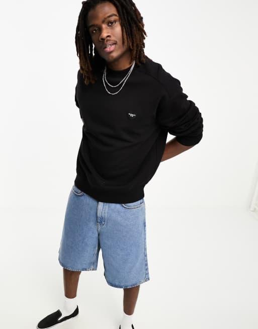 Carhartt WIP heart patch sweat in black