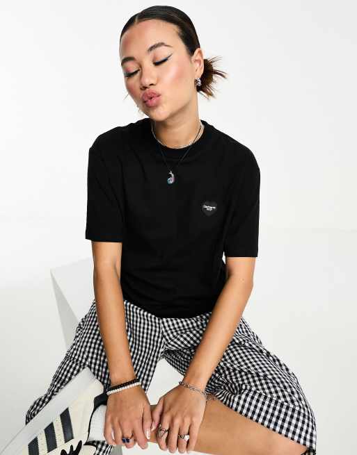 Carhartt WIP heart patch t-shirt in black
