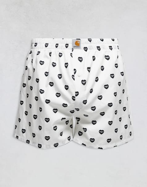 Carhartt WIP heart print boxers in white - view 1