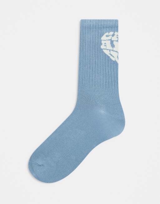 Carhartt WIP – Heartbreaker – Socken in Hellblau