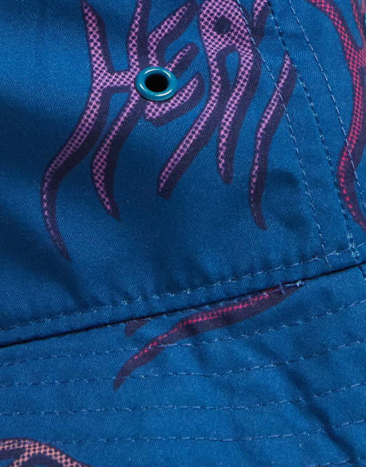 Carhartt WIP heatwave print bucket hat in blue, 3 of 4