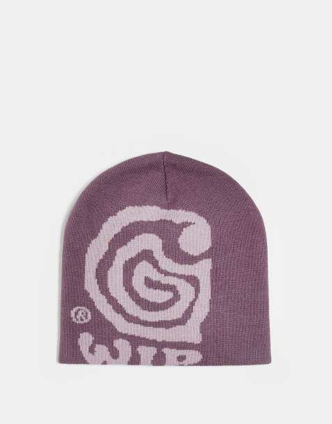 Carhartt WIP HELIX beanie in dark pink - view 1