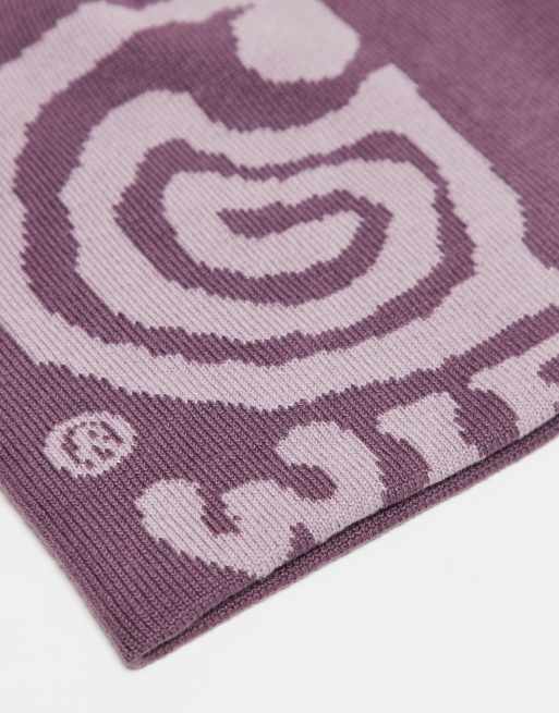 Carhartt WIP – Helix – Ciemnoróżowa czapka beanie, 3 z 3