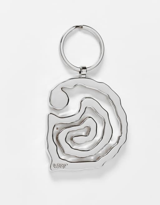 Carhartt WIP helix key chain in silver tone | ASOS
