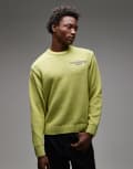 [Carhartt WIP] Carhartt WIP Helix motif back jumper in lime-Green L GREEN