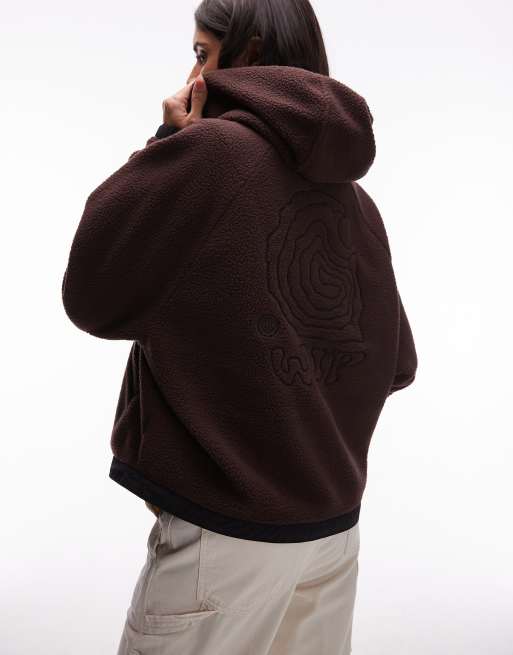 Carhartt WIP - Helix - Polaire à capuche - Marron froncé, 3 de 4