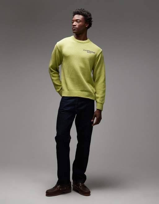 Carhartt WIP – Helix – Pullover in Limettengrün mit Helix-Motiv auf der Rückseite, 2 von 5