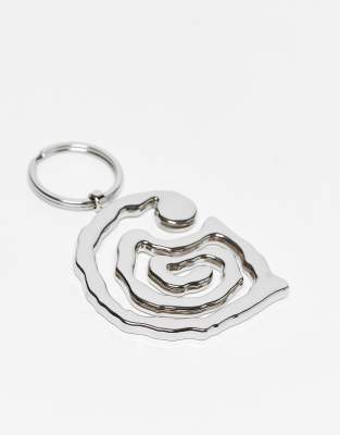Carhartt WIP – Helix – Schlüsselanhänger in Silber - view 1