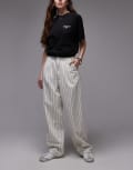 [Carhartt WIP] Carhartt WIP Hendry jeans in pinstripe-Navy W24 MULTI