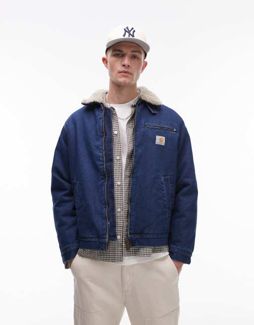 Carhartt WIP – Herald – Zapinana na zamek niebieska kurtka