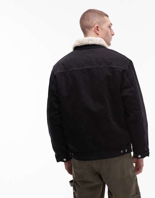 美品/XL CARHARTT WIP HERALD JACKET 黒　ボア Carhartt WIP 40%OFF カーハート CARHARTT HERALD JACKET