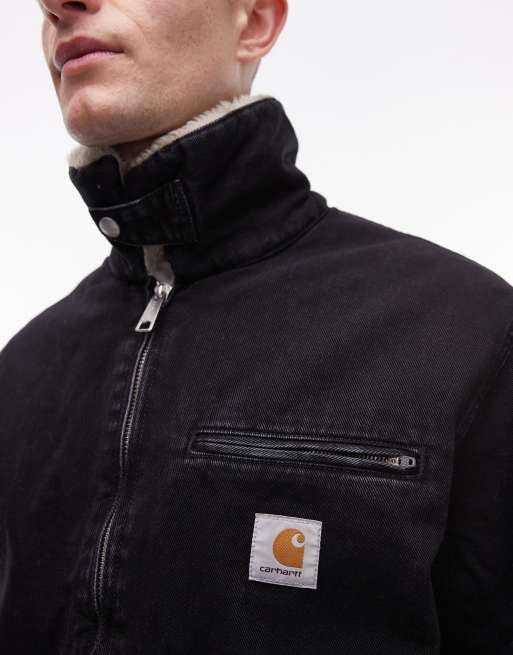 Carhartt WIP herald zip up jacket in black | ASOS