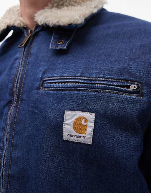 Carhartt WIP herald zip up jacket in blue | ASOS