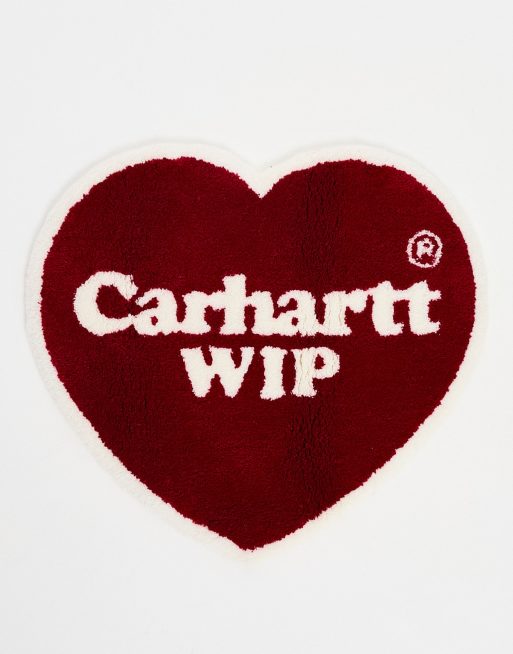 Carhartt WIP – Herzförmiger Teppich in Rot
