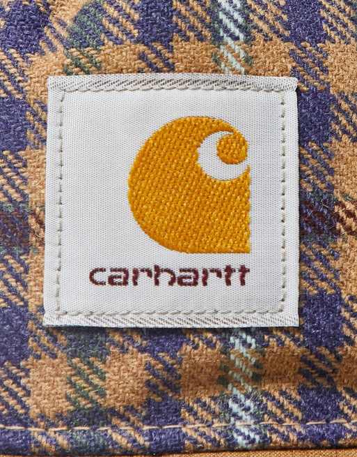 Carhartt WIP - Highbury - Casquette à carreaux - Marron, 3 de 4